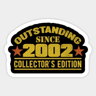 Outstanding Since 2002 Sticker